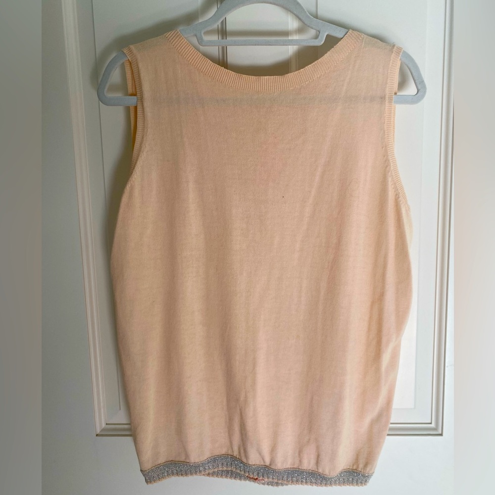 Just In Case Knitted Sleeveless Sweater Sz 40/S